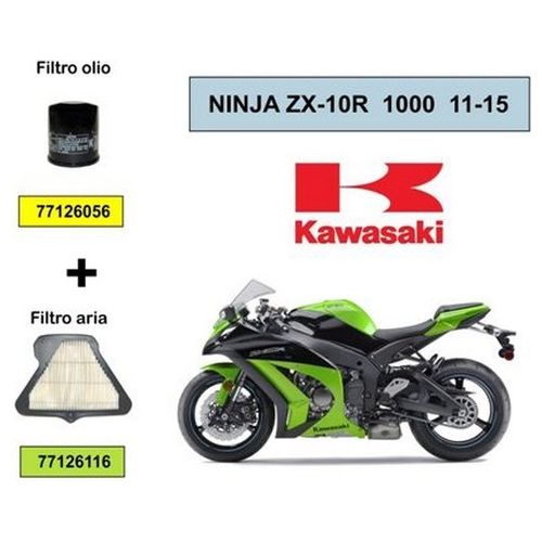 One Kit Filtro aria e olio Kawasaki Ninja Zx-10R 1000 11-15