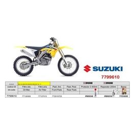 One Kit Tagliando Suzuki Rm125 04-12 Rmz250 07-13 Rmz450