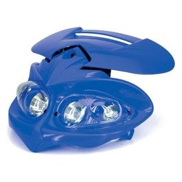 Mascherina Moto Faro Enduro Blu Manga