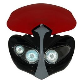 Mascherina Moto Faro Rossa Enduro Diamond 