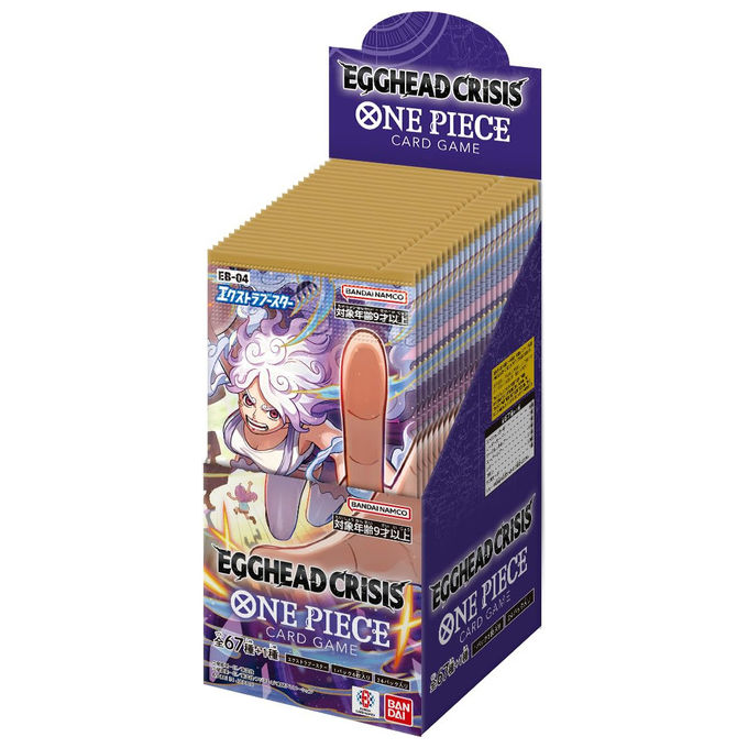 One Piece Card Game, Egghead Crisis EB-04, Extra Booster Box Giapponese, Bandai, 24 Confezioni