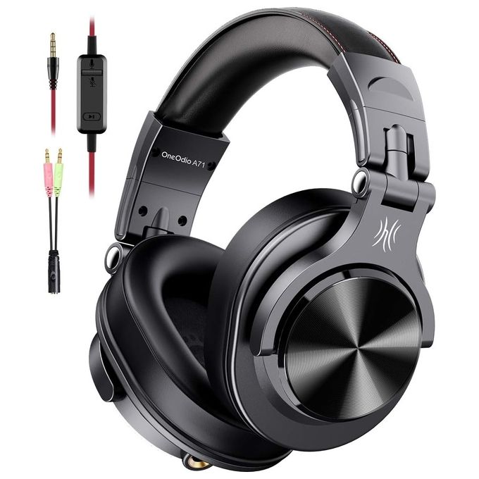 OneOdio A71 Hi-Res Cuffie Studio Professionali Over Ear DJ Nero