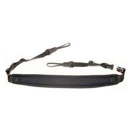Op/Tech Strap System Super Classic-Strap Pro Loop Tracolla per Fotocamera in Pelle/Neoprene/Nylon Nero