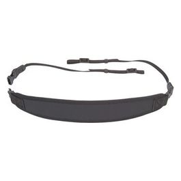 Op/Tech Strap System Classic Strap Tracolla per Fotocamera in Pelle/Neoprene/Nylon Nero