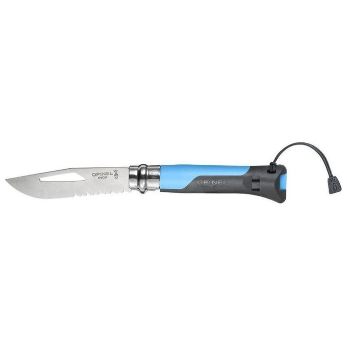 Opinel Coltello Virobloc Inox N. 8 Outdoor Azzurro