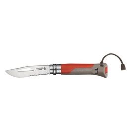Coltello Virobloc Inox N. 8 Outdoor Rosso