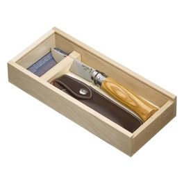 Coltello Virobloc inox n. 8 Ulivo Fodero Opinel