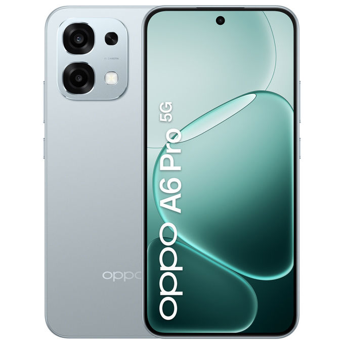 Oppo A6 Pro 5G, Smartphone 6.57'' 8-256GB Titanio Lunare