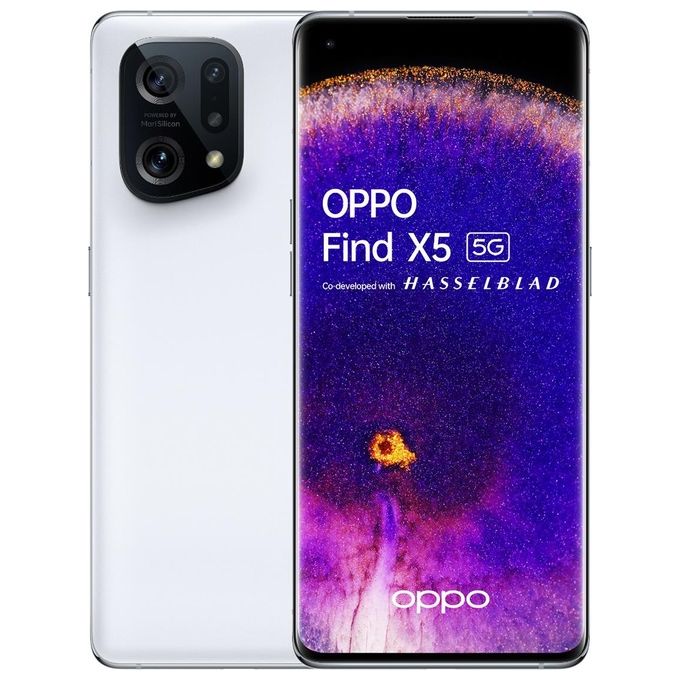 Oppo Find X5 5G 8Gb 256Gb 6.55'' Amoled 120Hz Dual Sim Bianco