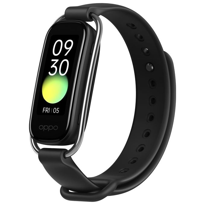 OPPO Band Style Tracker 1.1'' Amoled Impermeabile 50m Pedometro Fitness 2 Cinturini Cardiofrequenzimetro