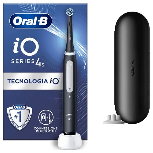 Oral-B iO 4S Spazzolino Tecnologia 2D 7600 Roto-Oscillazioni Nero