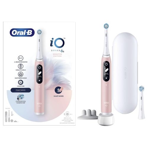 Oral-B iO 6S Spazzolino Tecnologia 2D 7600 Roto-Oscillazioni Rosa