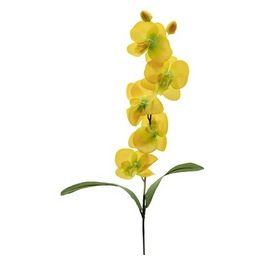 Orchidea in Plastica 74 cm Giallo