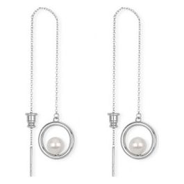 2JEWELS Orecchini in acciaio 316L ipoallergenico con shell pearl