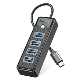 PW4U-C3 HUB USB-C to 4*USB Nero