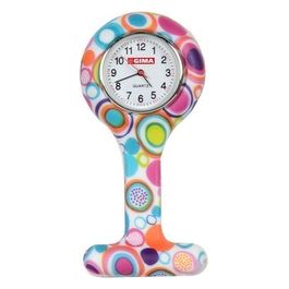 Orologio Per Infermieri - Rotondo - Fantasia Bolle 1 pz.