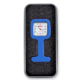 Orologio Per Infermieri Con Scatola Alluminio - Quadrato - Blu 1 pz.