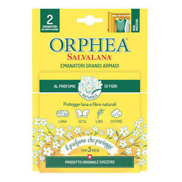 Orphea Salvalana, Emanatore Grandi Armadi al Profumo di Lavanda Confezione da 6 x 2 emanatori