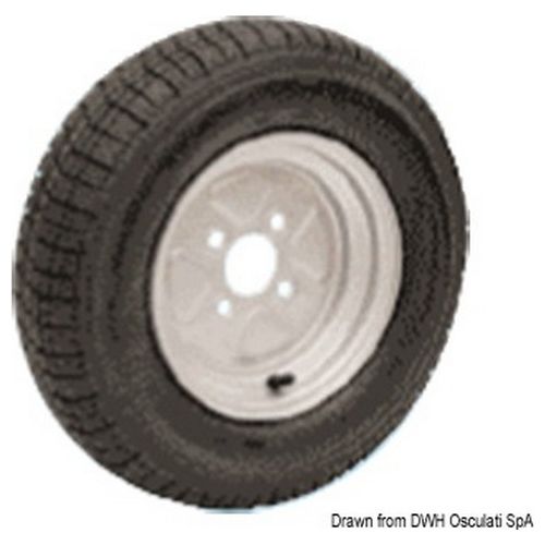 Ruote pneumatiche carrelli alta velocita'' 4/10'' 02.013.06