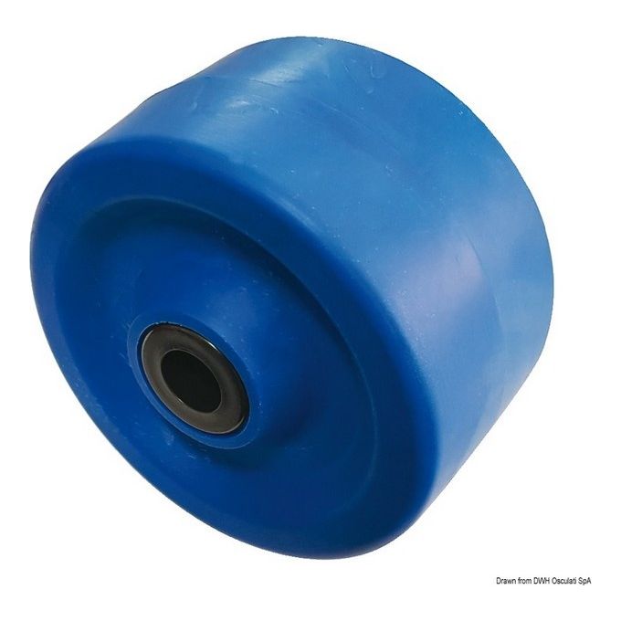 Rullo laterale blu 135x75 mm foro 22 mm 02.029.10