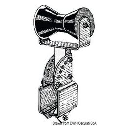 Rullo centrale per tubo quadro 80 x 80 mm 02.031.13