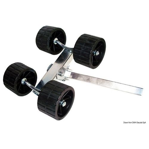 Rullo basculante 4 rulli rialzato 40 mm 02.031.45
