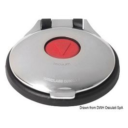 Pulsantiera a pedale inox/rosso 02.344.01