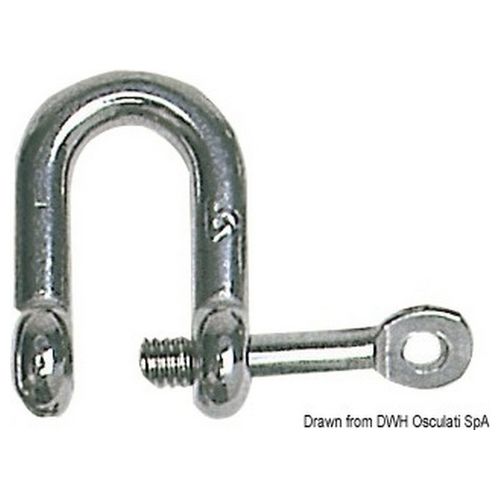 Grillo inox a U asse imperdibile 10 mm 08.220.10