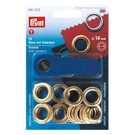 Occhioli 10 occhioli ottone 14 mm 10.372.15