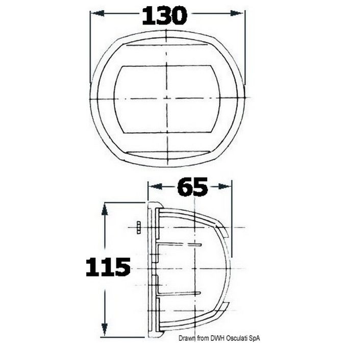 Fanale Maxi 20 verde/bianco 24 V 11.411.32