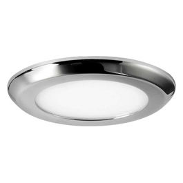 plafoniera led luna nautica senza incasso 12v 240 lumen 102mm alluminio inox