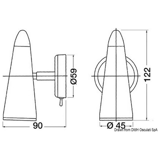 Faretto Argo ottone cromato 13.485.01