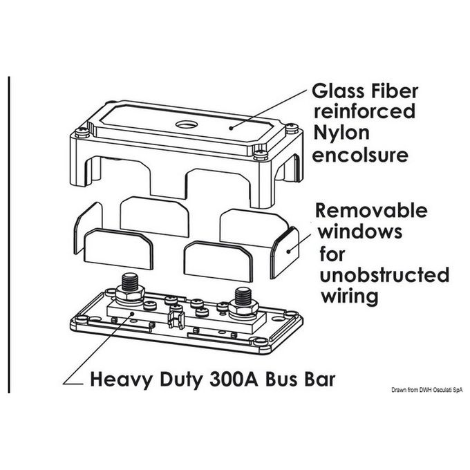 Image of Terminali Bus Bar Heavy Duty 6 x 5 mm 14.209.31