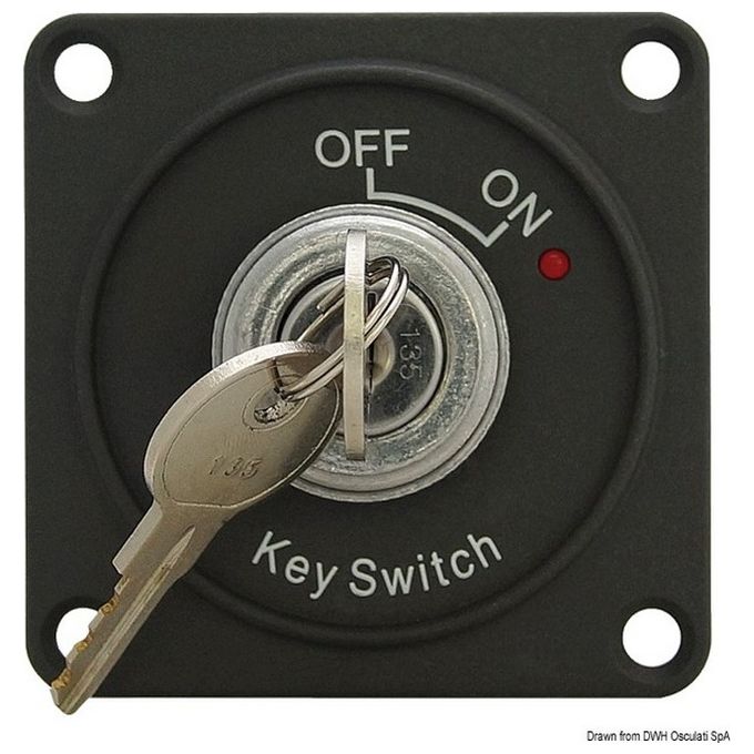 Interruttore ON-OFF con chiave e LED 14.386.09