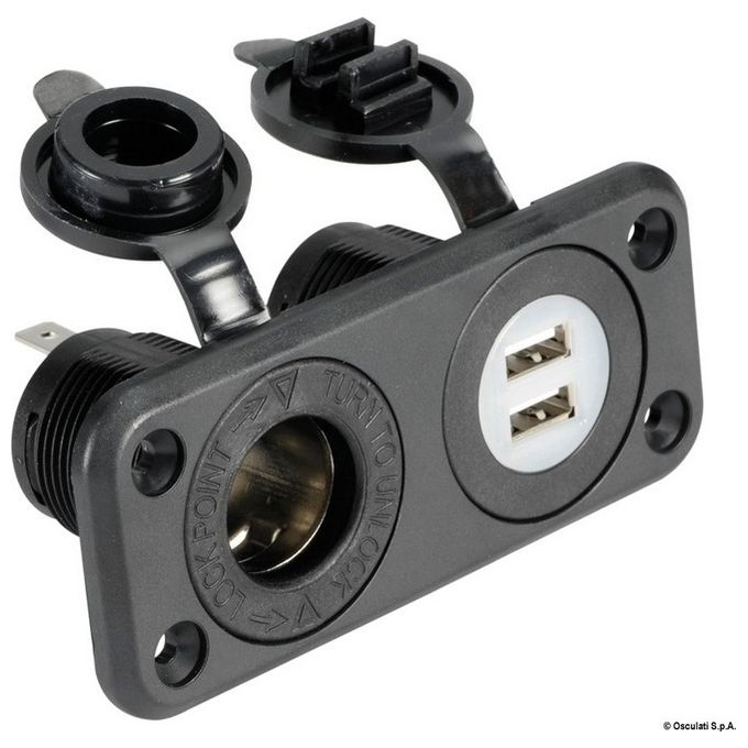 Image of Presa accendisigari + doppia USB 14.516.02