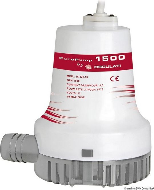 EuroPump Pompa di sentina II 1500 12 V 16.122.10