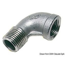 Gomito maschio/femmina inox 1'' 1/2 17.124.06
