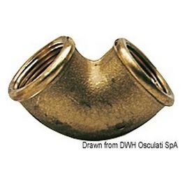 Gomito ottone femmina/femmina 1'' x 1/4'' 17.230.04