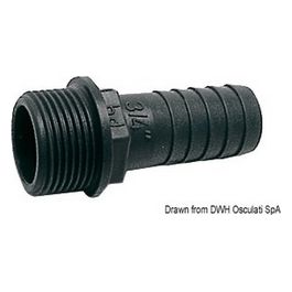 Portagomma PP maschio 1'' x 30 mm 17.234.07