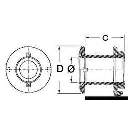 Scarico a mare inox lucido 2'' 17.421.86