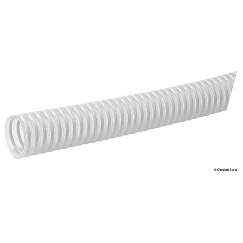 Tubo con spirale in PVC bianco 37 mm 18.006.30