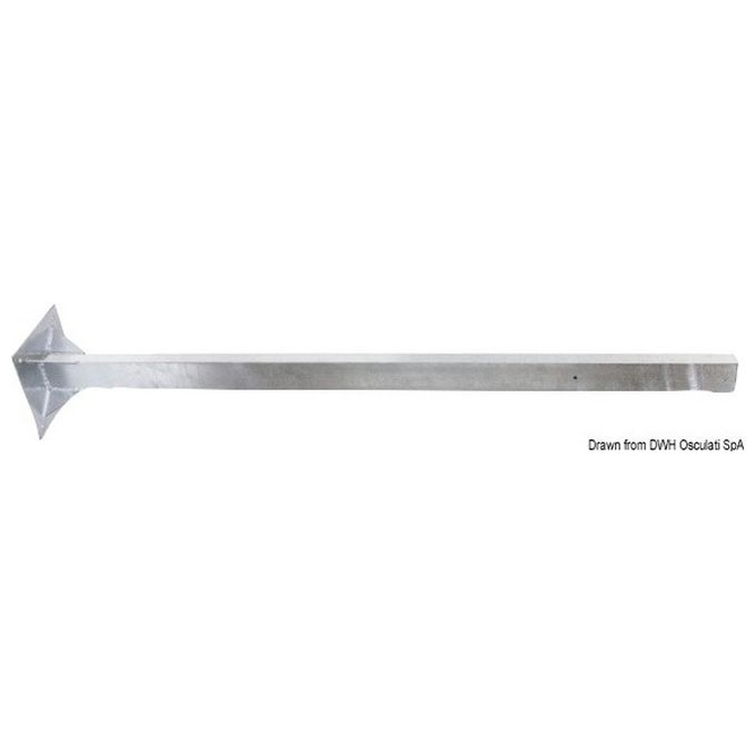 Image of Palo acciaio zincato altezza 160 cm 22.429.02