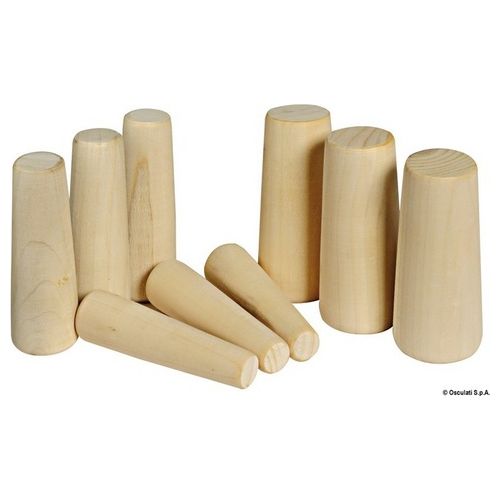 Serie di 9 coni in legno 20-49 mm 22.803.81