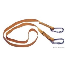 Cordone ombelicale 2 m con 2 moschettoni 23.156.00