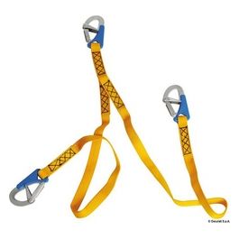 Cordone ombelicale 2 m con 3 moschettoni ad apertura rapida 23.156.02