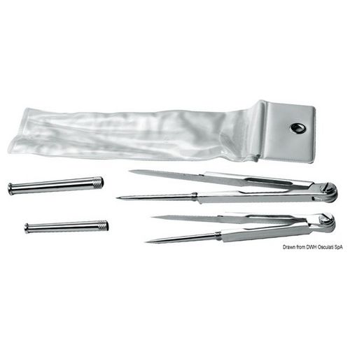 Compasso ottone cromato 140 mm 26.142.60