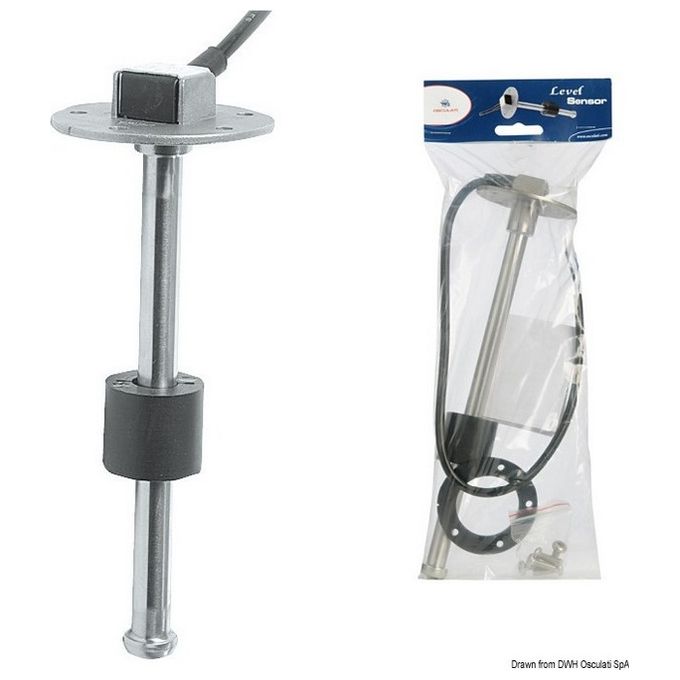 Galleggiante verticale 38 cm inox 240-33 Ohm 27.160.38