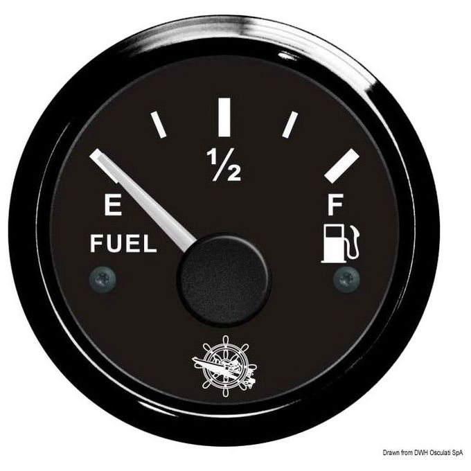 Indicatore carburante 240/33 Ohm nero/nera 27.320.01
