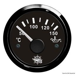 Indicatore temperatura olio 50/150 gradi nero/nera 27.320.09