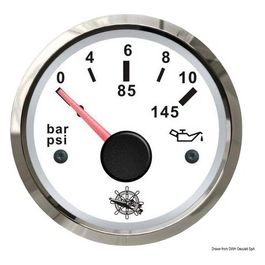 Indicatore pressione olio 0-10 bar bianco/lucida 27.322.11